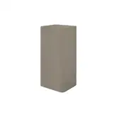 Умивальник окремо стоячий Nic Design Semplice 40х40х85 см без переливу, злив у підлогу, Sabbia матовий (001373051)