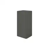 Умивальник окремо стоячий Nic Design Semplice 40х40х85 см без переливу, злив у підлогу, Argilla матовий (001373052)