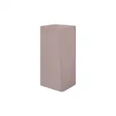 Умивальник окремо стоячий Nic Design Semplice 40х40х85 см без переливу, злив у підлогу, Cipria матовий (001373060)