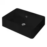 Умивальник на стільницю із переливом Nic Design Semplice 60х45х16 см, Antracite матовий N/F (001384013 NF)