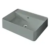 Умивальник на стільницю із переливом Nic Design Semplice 60х45х16 см, Cemento матовий N/F (001384047 NF)