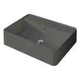 Умивальник на стільницю із переливом Nic Design Semplice 60х45х16 см, Argilla матовий N/F (001384052 NF)