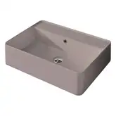 Умивальник на стільницю із переливом Nic Design Semplice 60х45х16 см, Cipria матовий N/F (001384060 NF)
