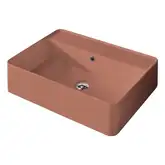 Умивальник на стільницю з переливом Nic Design Semplice 60х45х16 см, Fard глянець N/F (001384072 NF)