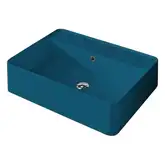 Умивальник на стільницю з переливом Nic Design Semplice 60х45х16 см, Denim глянець N/F (001384076 NF)