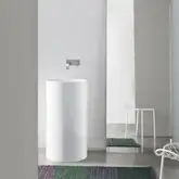 Умивальник окремо стоячий Nic Design Ovvio 45x85 см, antracite matt (001455013)