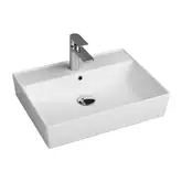 Умивальник підвісний Quarter Bath Cross Line 60x45, білий (70CL23060.00.1.3.01)