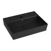 Умивальник підвісний Quarter Bath Cross Line 60x45, чорний матовий (70CL23060.01.1.3.01)