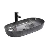 Умивальник Накладний REA CLEO 81 Shiny Grey KPL-099236583114