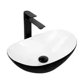 Умывальник (раковина) REA ROYAL MINI BLACK WHITE накладной (REA-U0538)