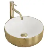 Умывальник (раковина) REA SAMI GOLD WHITE накладной (REA-U1801)