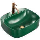 Умывальник (раковина) REA LUIZA 50 GREEN MAT накладной зеленый (REA-U4560)