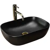 Rea Belinda Black Mat Раковина накладная, черный мат (REA-U8470)