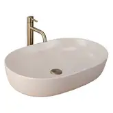 Умывальник (раковина) REA CLEO 61 BEIGE MATT бежевый накладной (REA-U9655)