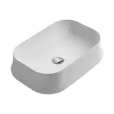 Умивальник SH08 Sharp 60х42, прямокутний, накладний, white без отв. SIMAS (SH08 white)