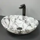 VBI Parma Statuario Black Veins Умывальник, мрамор (VBI-011009)
