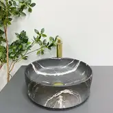 VBI PRATO Умывальник накладной, Black Onyx (VBI-011406)