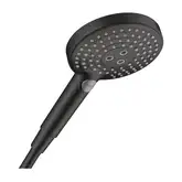 Лейка для душа Hansgrohe Raindance Select S PowderRain (цвет - чёрный матовый), 3 вида струи 26014670