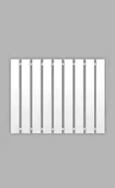 Genesis Aqua Полотенцесушитель Genesis-Aqua Batteria 80x60 см, белый (34011)