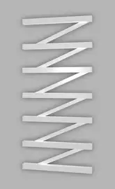 Genesis Aqua Электрический полотенцесушитель Genesis-Aqua ZigZag 100x53 см, белый (42022)