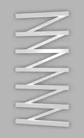 Genesis Aqua Электрический полотенцесушитель Genesis-Aqua ZigZag 120x53 см, белый (42032)