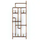 Полотенцесушитель электрический Terma Pajak 53,1 x 132,3h см с тэном, медь (WLPAJ132053KSU RE8S)