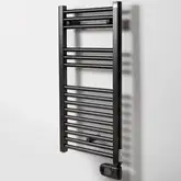 Полотенцесушитель електричний Zehnder Aura 906х500мм, 750 Вт, чорний матовий (PBEBZ-090-50-MQ)