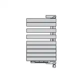 Полотенцесушитель електричний Zehnder Roda Twist Spa Air 968x550 500 Вт лівобічний, синій RAL 5002 (ROEL-100-55 / IPS RAL 5002) (ROEL-100-55_IPS  RAL 5002)