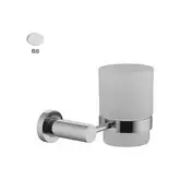 Fima Carlo Склянка з утримувачем Fima Rotola скло, Білий матовий (F6003_1BS)