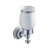 Kraus Настінний керамічний стакан APOLLO KEA-16504 - Хром (KEA-16504CH)