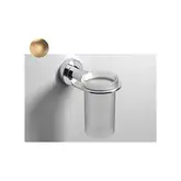 Склянка для щіток Sonia Tecnoproject Brushed Gold 79х127х122 мм, золото матове (183517)