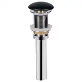 Донный клапан для раковины Qtap PU03 70х70х227.5 Matt black (QT066PU03MB)