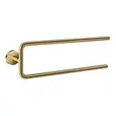 Тримач для рушників Axor Universal Circular 49 см поворотний подвійний, Polished Gold Optic (42822990)