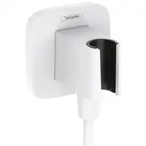 Шлангове підключення Hansgrohe FixFit Porter Q з тримачем, Matt White (26887700)