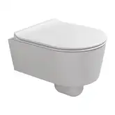 Унітаз підвісний, укорочений Flaminia MiniLink із системою Goclean, latte milky white matt (5064G) (5064GLAT)
