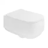 Унитаз подвесной Goclean® (безободковый) Flaminia Flag с сиденьем Soft Close, цвет - белый глянцевый FG118G+FGCW03 Bianco