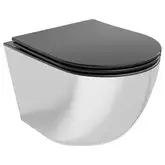 Подвесной унитаз MEXEN LENA SILVER BLACK MATT (MEX-30224074)