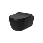 Підвісний унітаз Noken SET ACRO COMPACT з кришкою Soft-Close, чорний (100282269)