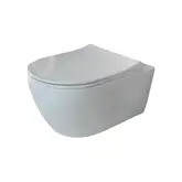 Унітаз підвісний безободковий Quarter Bath Deep з кришкою Slim, білий (70DE03054.00.1_30SCD.03WG)