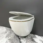 VBI VULCANO GOLD EDGE Подвесной унитаз (VBI-020402)