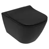 Volle Solo Унитаз подвесной, черный матовый (13-55-111Black)