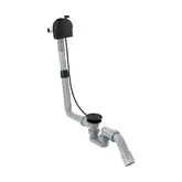Злив-перелив із наповненням для ванни Hansgrohe Exafill S, чорний матовий  58115180 + 58117670