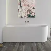 Ванна акрилова Knief Fresh Right 180x80, правий кут закруглений, щілинний перелив, білий матовий (0100232WM/010009106S) (0100232WM_010009106S)