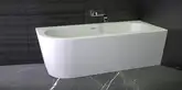 Ванна акриловая отдельностоящая Knief Wall 180x80 белая с сифоном (0100277+010009106S)