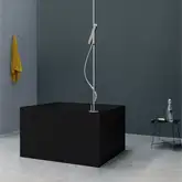 Ванна зі штучного каменю Nic Design Tub 100х100х60h см, Antracite матовий (014234013)