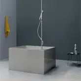 Ванна зі штучного каменю Nic Design Tub 100х100х60h см, Cemento матовий (014234047)