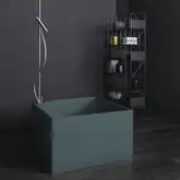 Ванна зі штучного каменю Nic Design Tub 100х100х60h см, Polvere матовий (014234057)