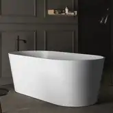 Ванна зі штучного каменю Nic Design Bay 160x80 см, білий матовий (014719003)
