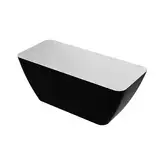 ванна зі штучного каменю Omnires Parma 159x70 прямокутна black (PARMAWWBCP)