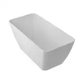 ванна із штучного каменю Omnires Parma 159x70 прямокутна white (PARMAWWBP)